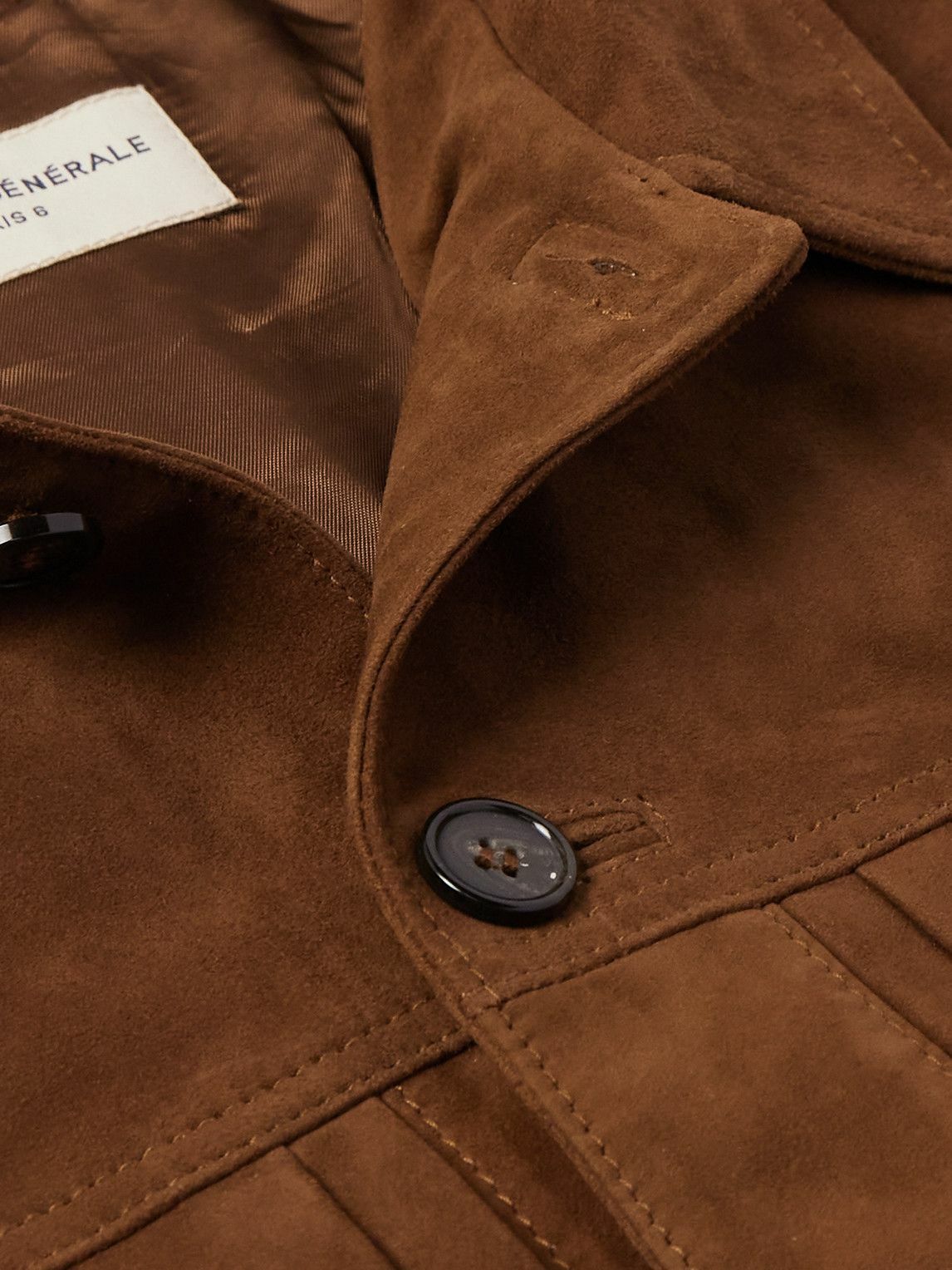 Officine Générale - Leo Suede Jacket - Brown