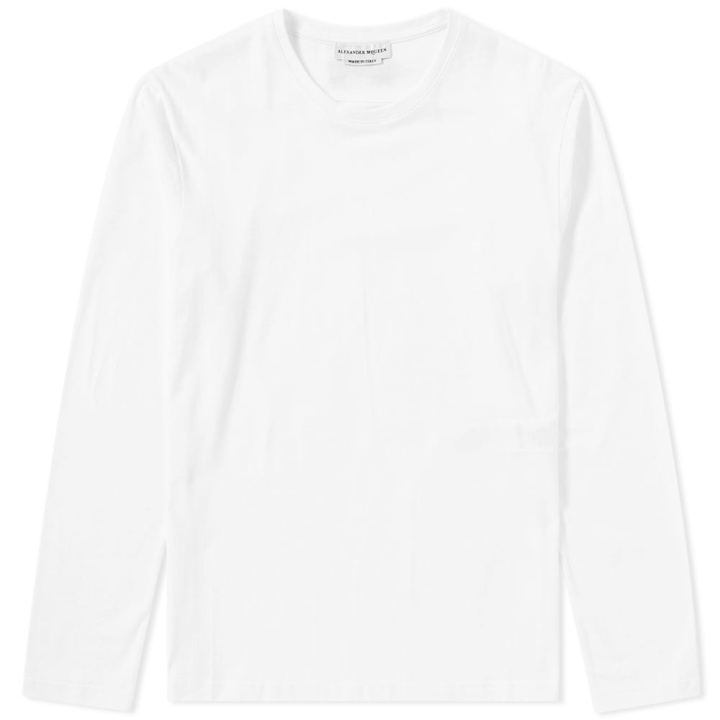 Photo: Alexander McQueen Long Sleeve Embroidered Logo Tee