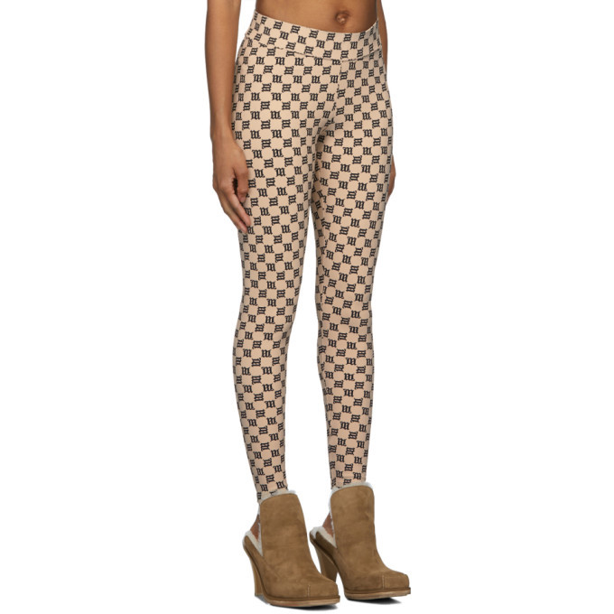 MISBHV Beige Monogram Leggings MISBHV