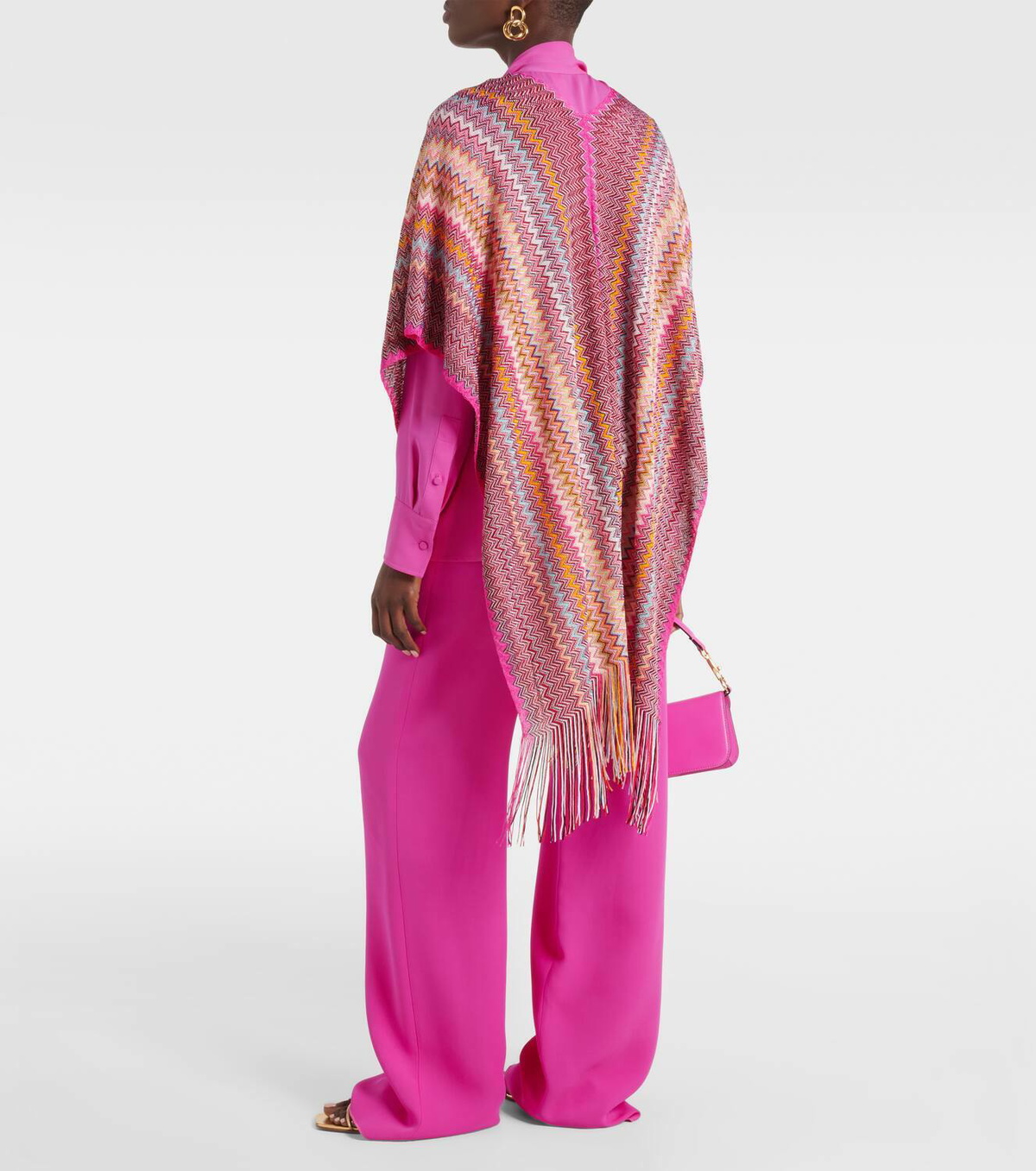 Missoni Multicolor Wool Women Poncho