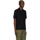 CMMN SWDN Black Wes Knitted Polo