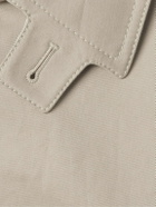 Burberry - Belted Cotton-Gabardine Trench Coat - Gray