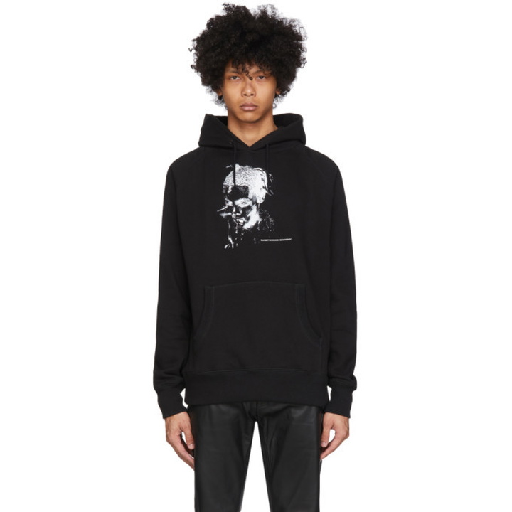 Photo: Eastwood Danso SSENSE Exclusive Black and White Graphic Print Hoodie