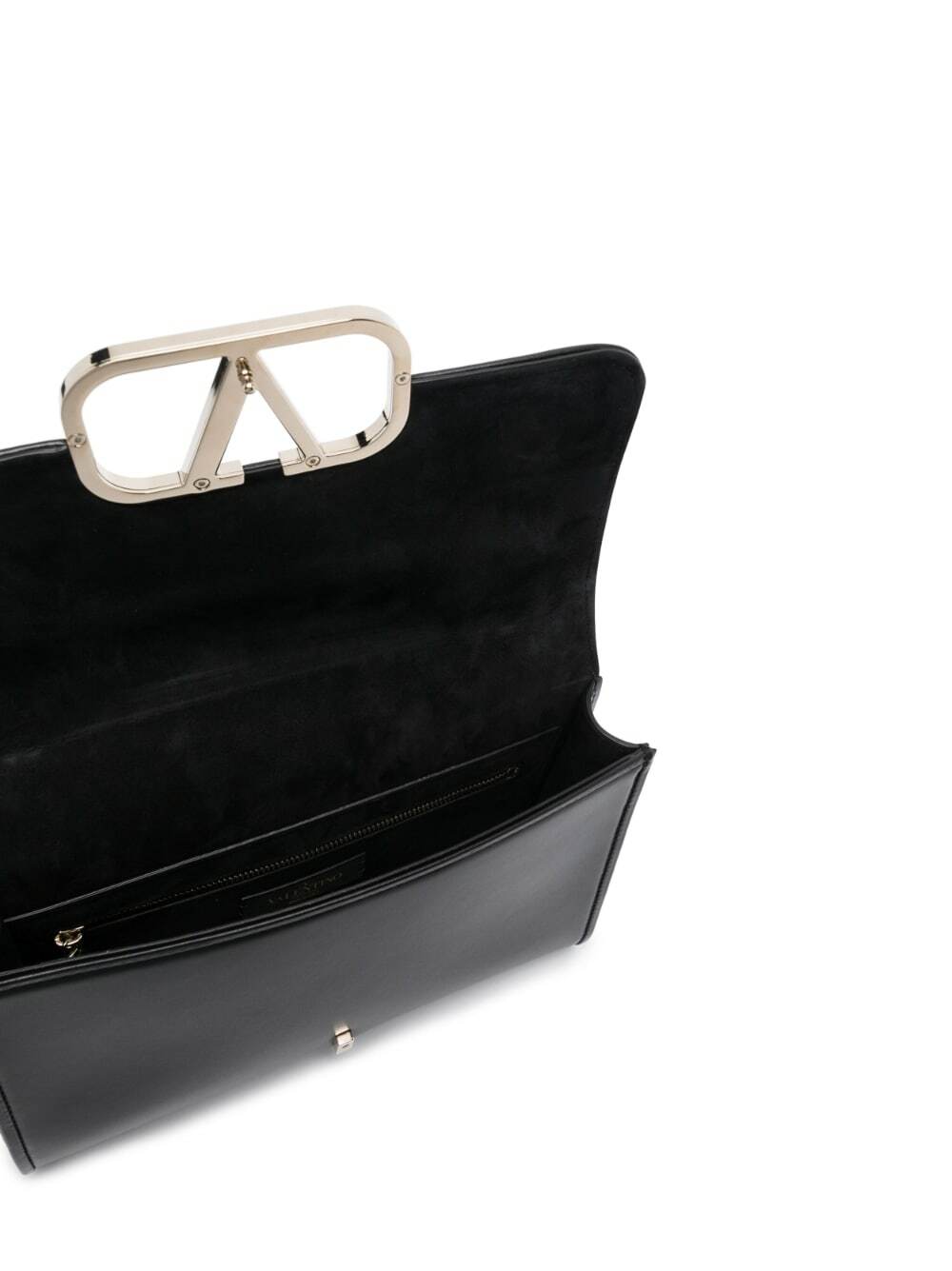 VALENTINO GARAVANI: VLogo Type bag in leather - Black