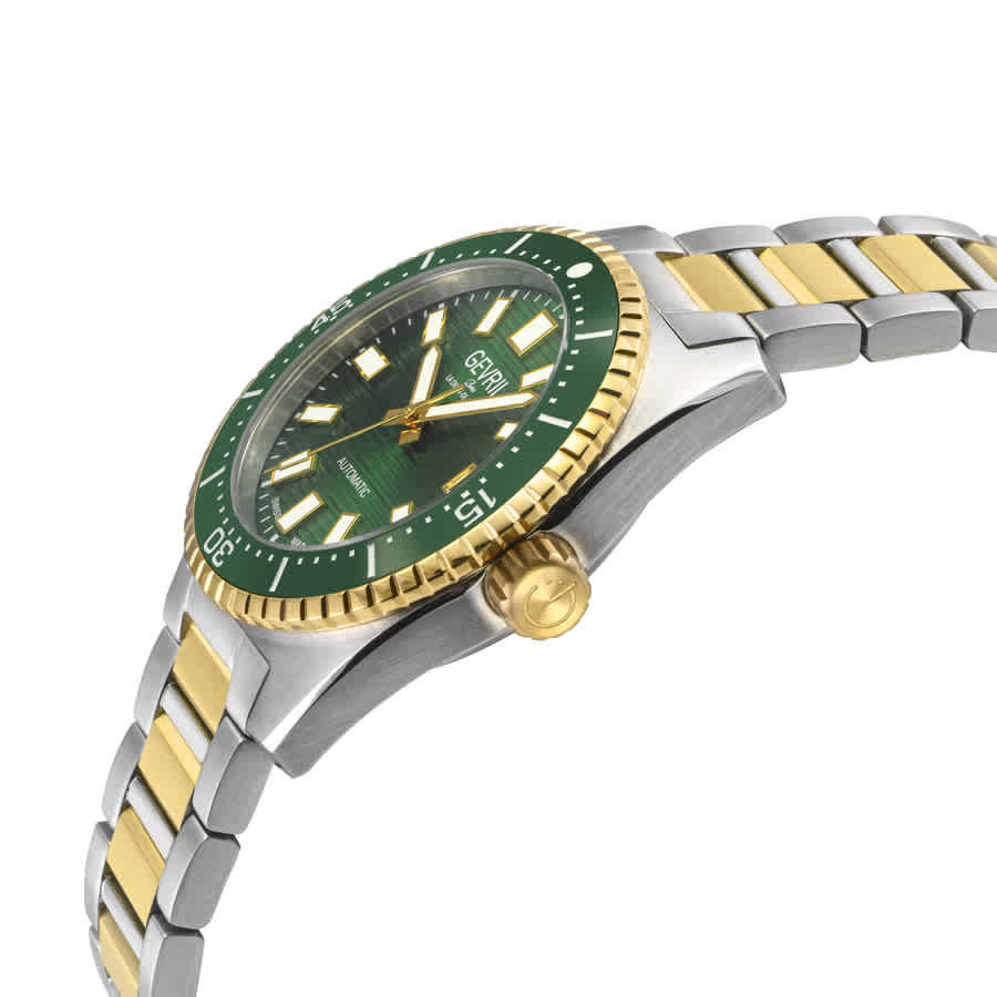 Gevril Atlantic Avenue Automatic Green Dial Mens Watch 47207B