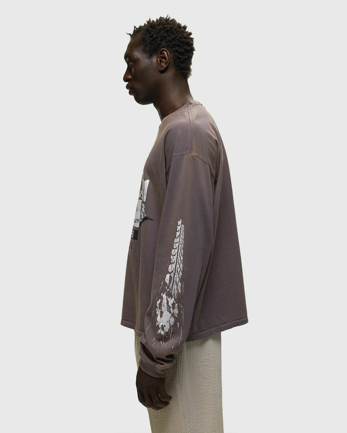 Rhude Dakar 91 Ls Tee Grey Longsleeves Rhude
