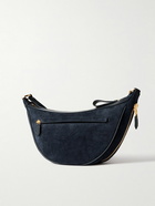 TOM FORD - Suede and Leather Messenger Bag