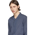 Giorgio Armani Blue Mini Stripe Shirt