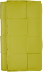 Bottega Veneta Yellow Intrecciato Continental Wallet