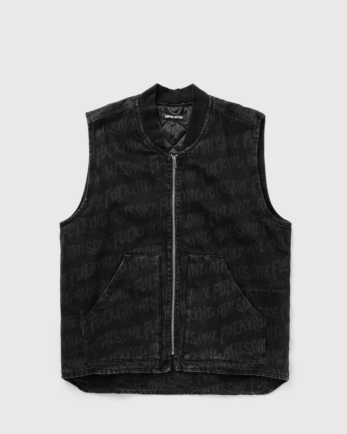 Fucking Awesome Stamp Denim Vest Black Vests