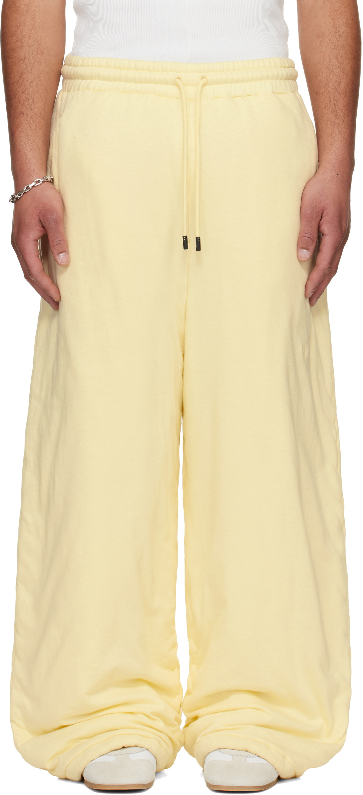 LU'U DAN Off-White Wadded Bontans Sweatpants