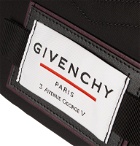Givenchy - Downtown Leather-Trimmed Shell Messenger Bag - Black