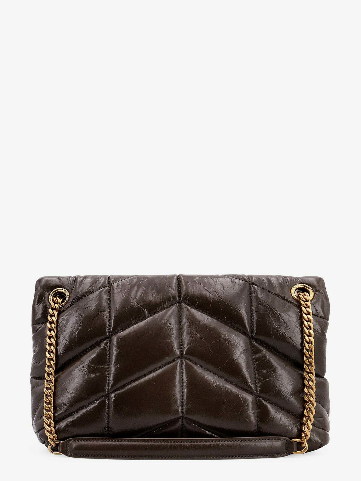 Saint Laurent Puffer Green Womens Shoulder Bag