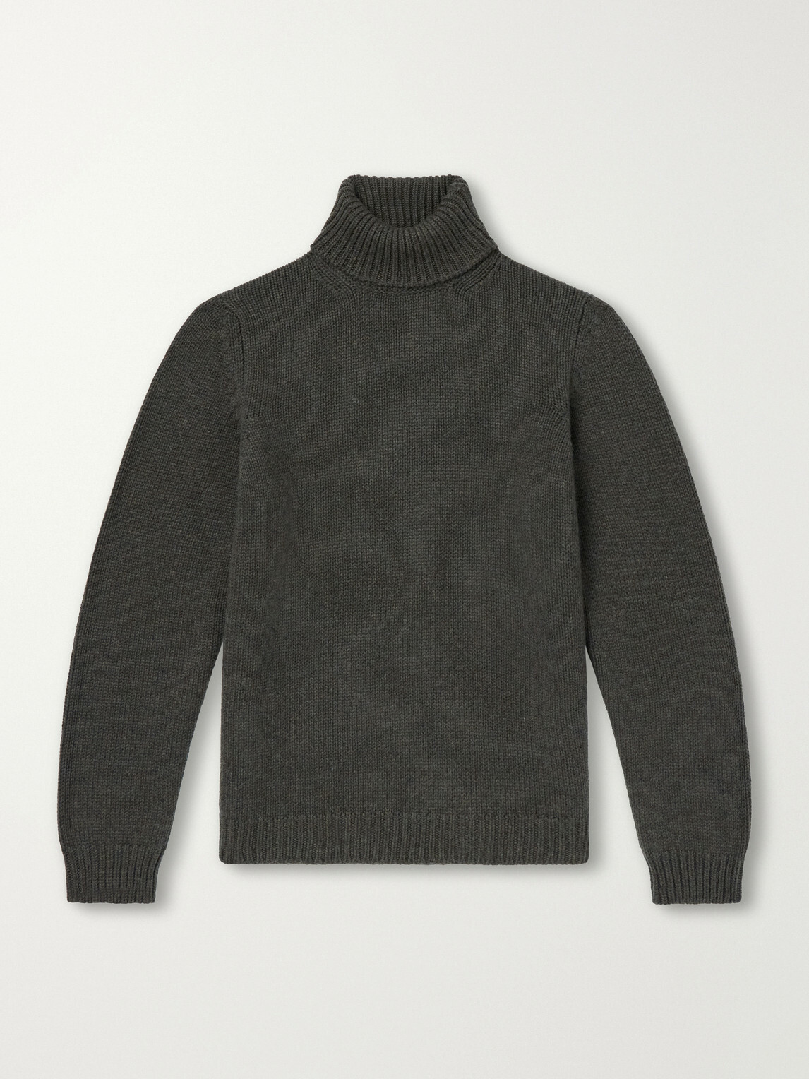 Anderson & Sheppard - Cashmere Rollneck Sweater - Green