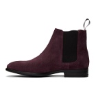 PS by Paul Smith Burgundy Suede Gerald Chelsea Boots