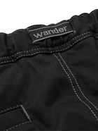 AND WANDER - Tapered Woven Trousers - Black - 3