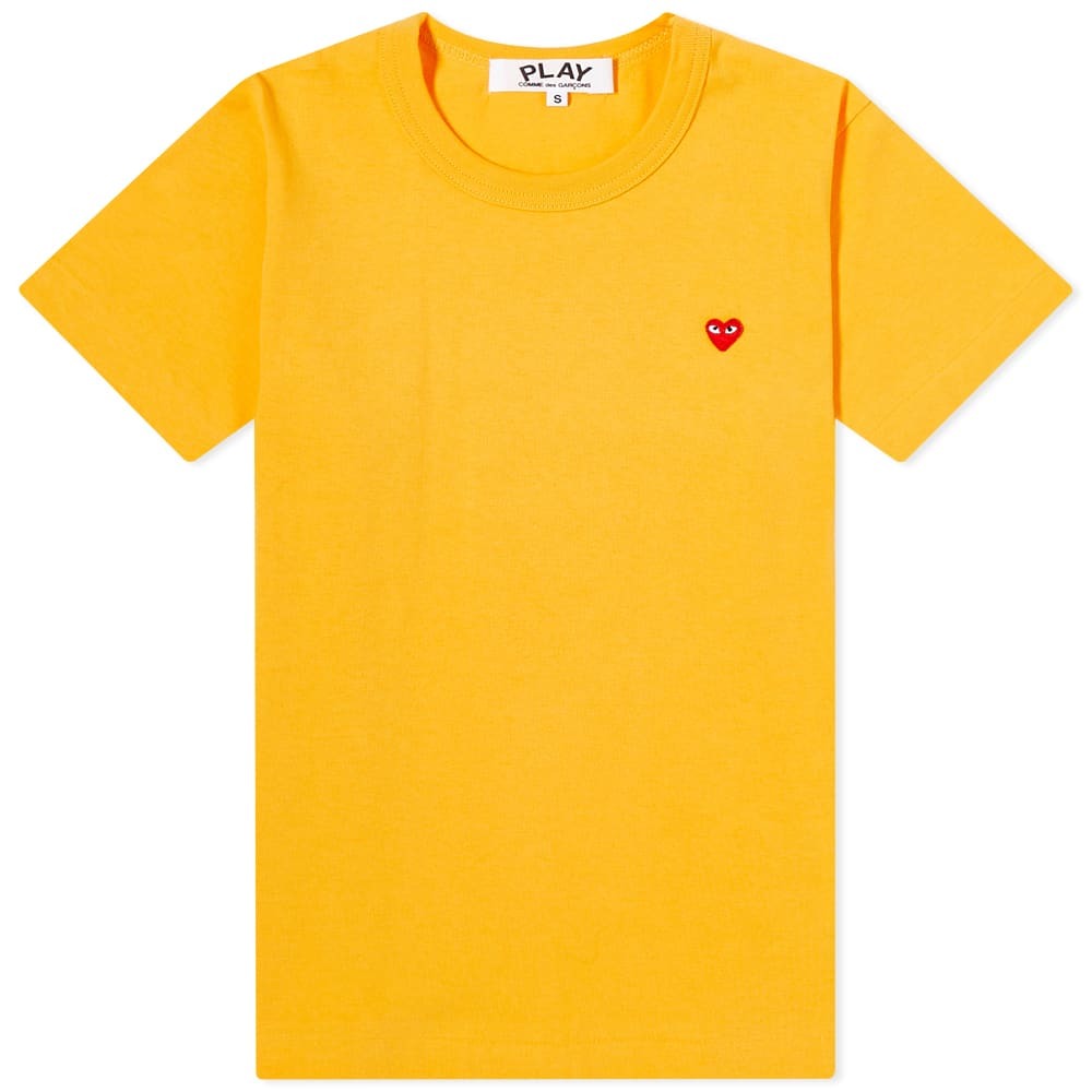 Cdg yellow cheap heart