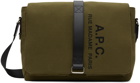 A.P.C. Khaki Sense Messenger Bag