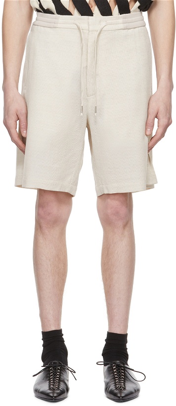 Photo: Cornerstone Off-White Wool Shorts