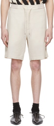 Cornerstone Off-White Wool Shorts