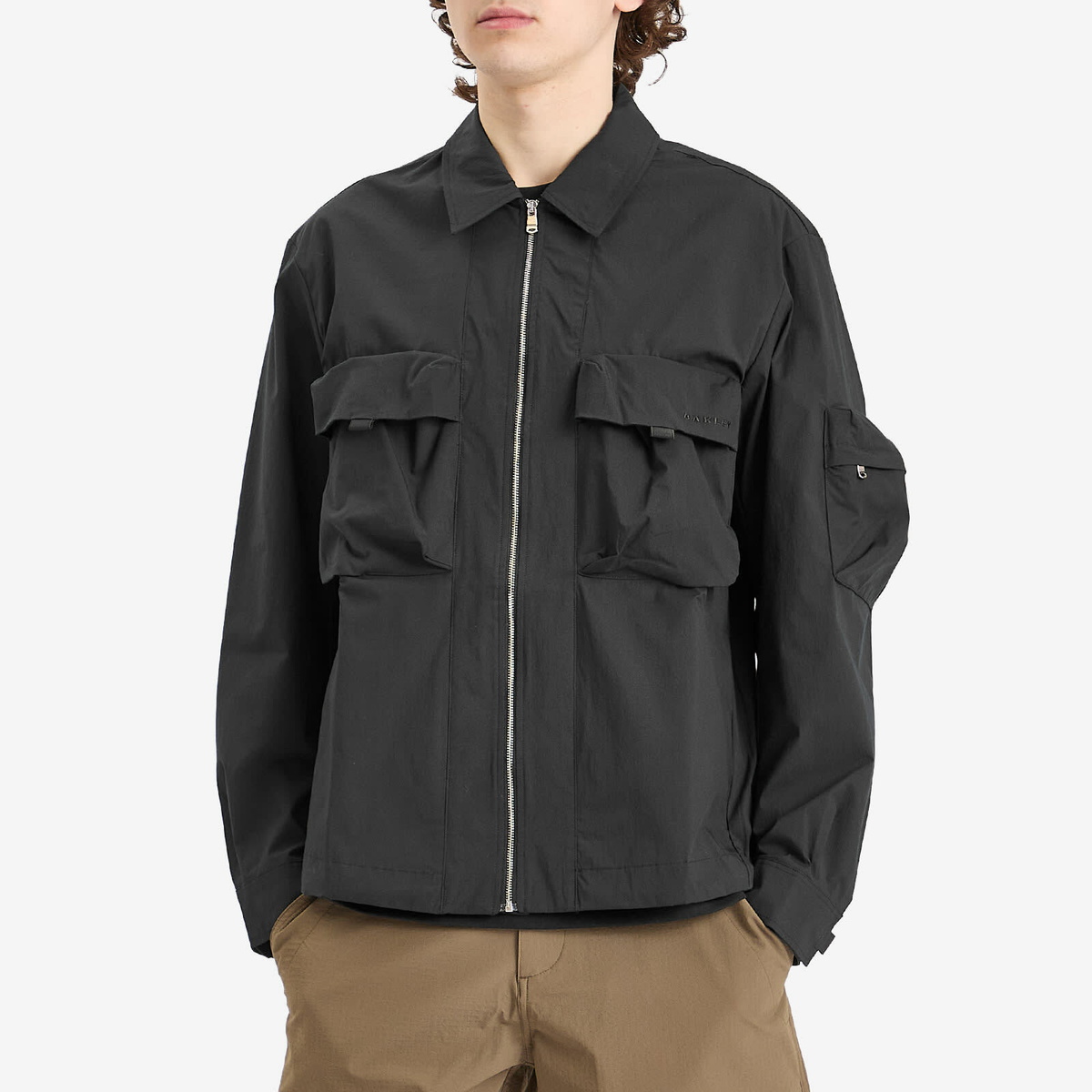 ジャケット・アウター 90s oakley archive nylon jacket black m OAKLEY 00s zip up fleece jacket
