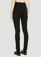 Zip Cuff Leggings in Black