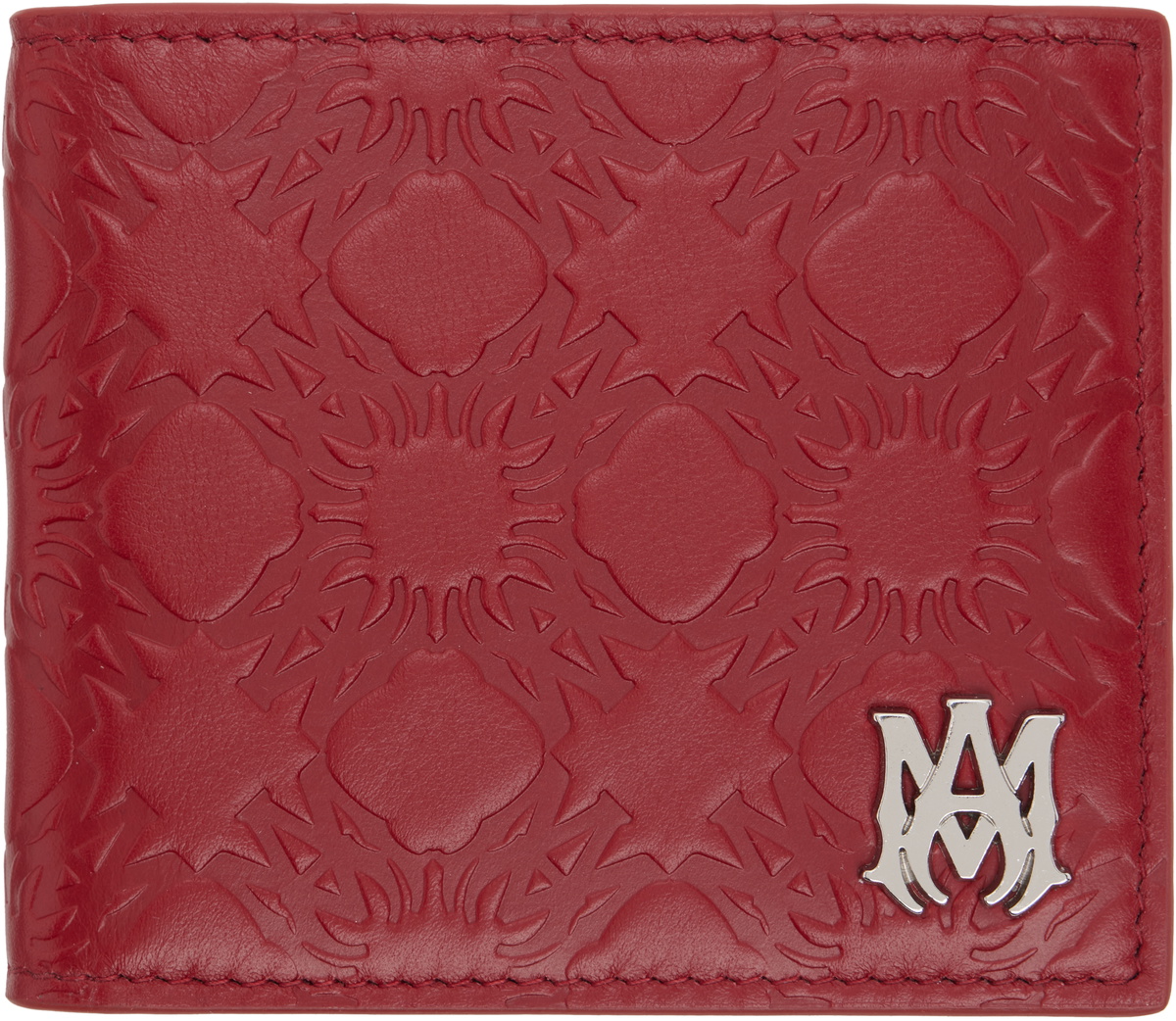 AMIRI Red Lunar New Year 'MA' Quad Leather Bifold Wallet