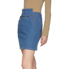 Kreist SSENSE Exclusive Blue Denim Sailor Skirt