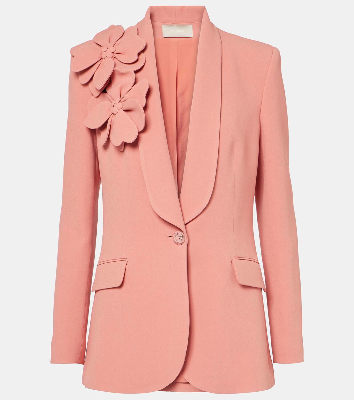 Elie Saab Floral-appliqué blazer