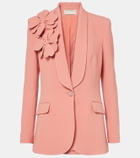 Elie Saab Floral-appliqué blazer