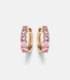 Anita Ko Graduated 18kt rose gold huggie earrings with sapphires