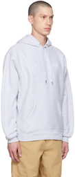 Cowgirl Blue Co Gray Script Hoodie