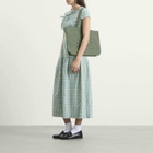 Damson Madder Women's Raine Swirly Eyelet Tote Bag - in Mint 