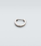 Mateo 14kt white gold single hoop earring with diamonds