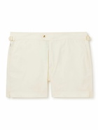 TOM FORD - Slim-Fit Short-Length Swim Shorts - Neutrals