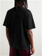 Stray Rats - Logo-Print Cotton-Jersey T-Shirt - Black