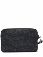 VERSACE - Jacquard Logo Zipped Pouch