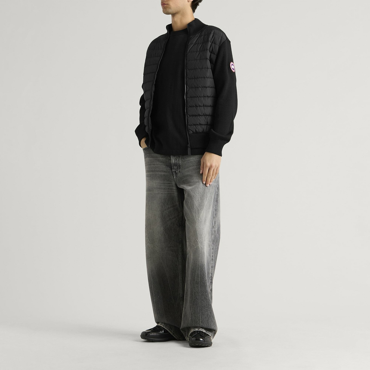 Canada Goose Men's Hybridge Knit Jacket in Black