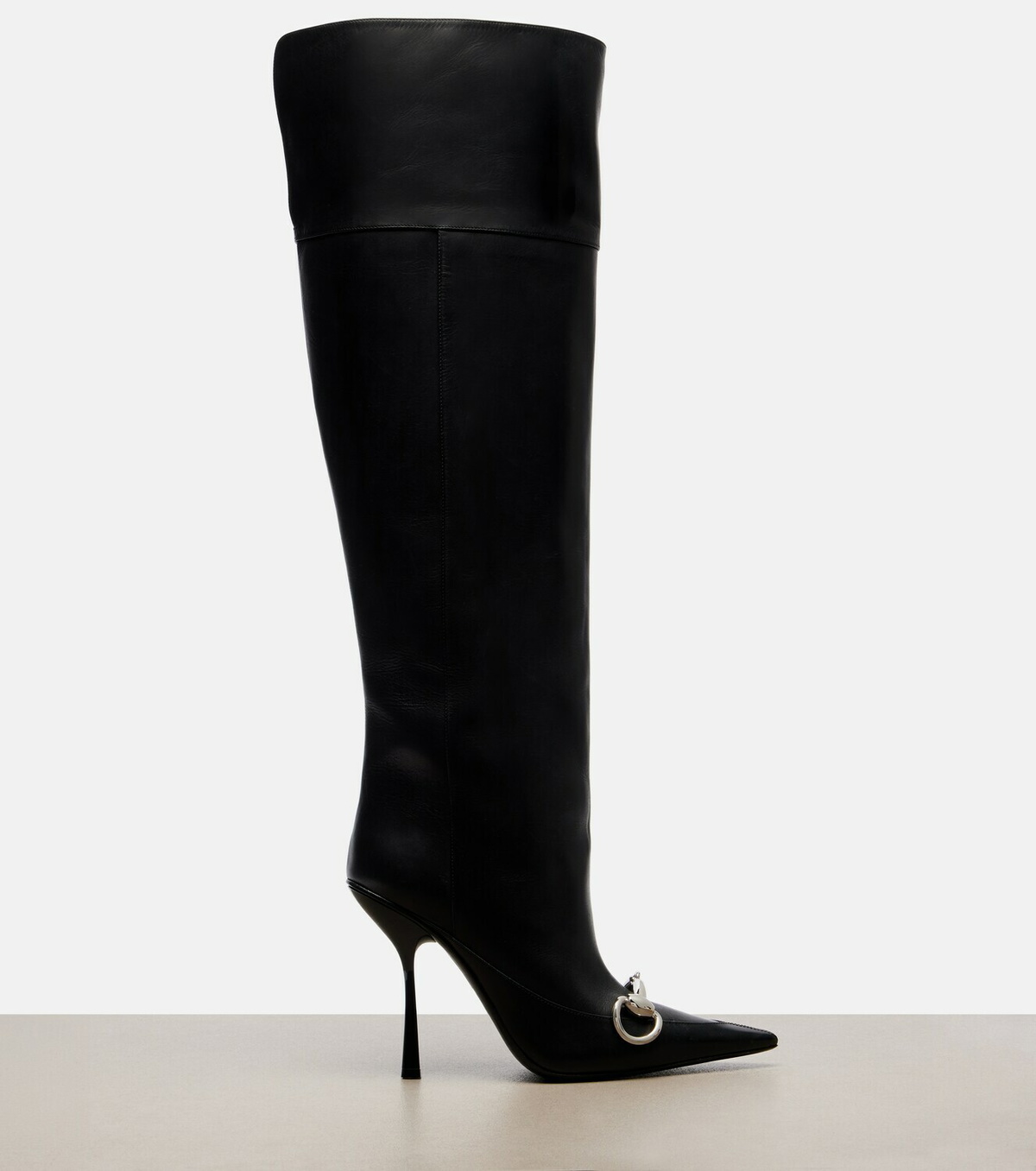 Gucci Boulevard Horsebit leather knee-high boots