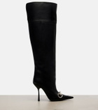 Gucci Boulevard Horsebit leather knee-high boots
