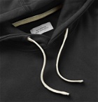 Saturdays NYC - Ditch Slash Logo-Embroidered Cotton-Jersey Hoodie - Black