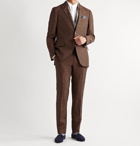 ETRO - Unstructured Slub Linen Suit Jacket - Orange