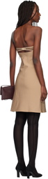 Courrèges Beige Bustier Lingerie Jersey Minidress