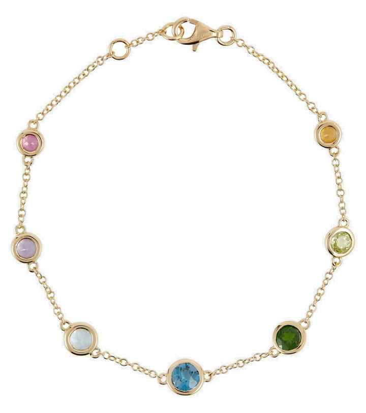 Photo: Shay Jewelry Rainbow Bezel 18kt yellow gold bracelet