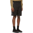 Givenchy Black Reflective Bands Shorts