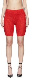 Ludovic de Saint Sernin Red Cotton Shorts