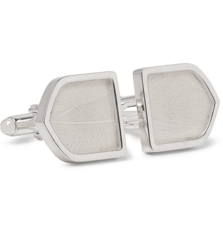 Photo: Maison Margiela - Sterling Silver and Feather Cufflinks - Men - Silver