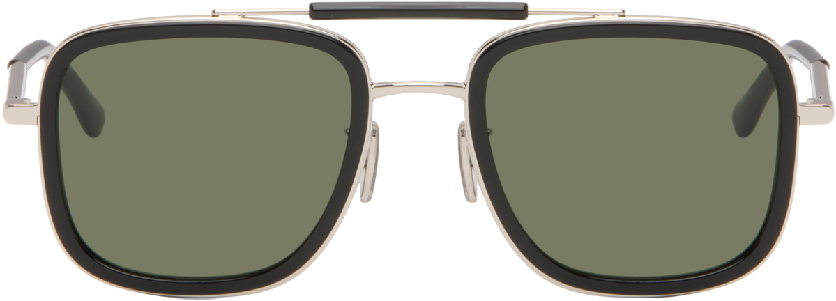 Givenchy Silver & Black Day Sunglasses