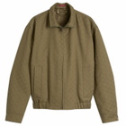 Gucci Men's GG Canvas Bomber Jacket in Green