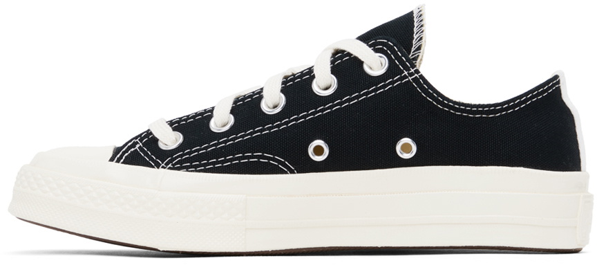 COMME des GARÇONS PLAY Black Converse Edition Chuck 70 Low Top Sneakers